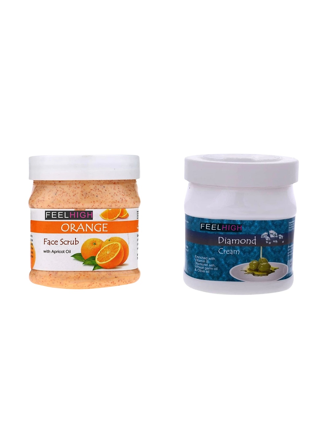 

FEELHIGH Set of Orange Scrub & Diamond Cream 500ml each
