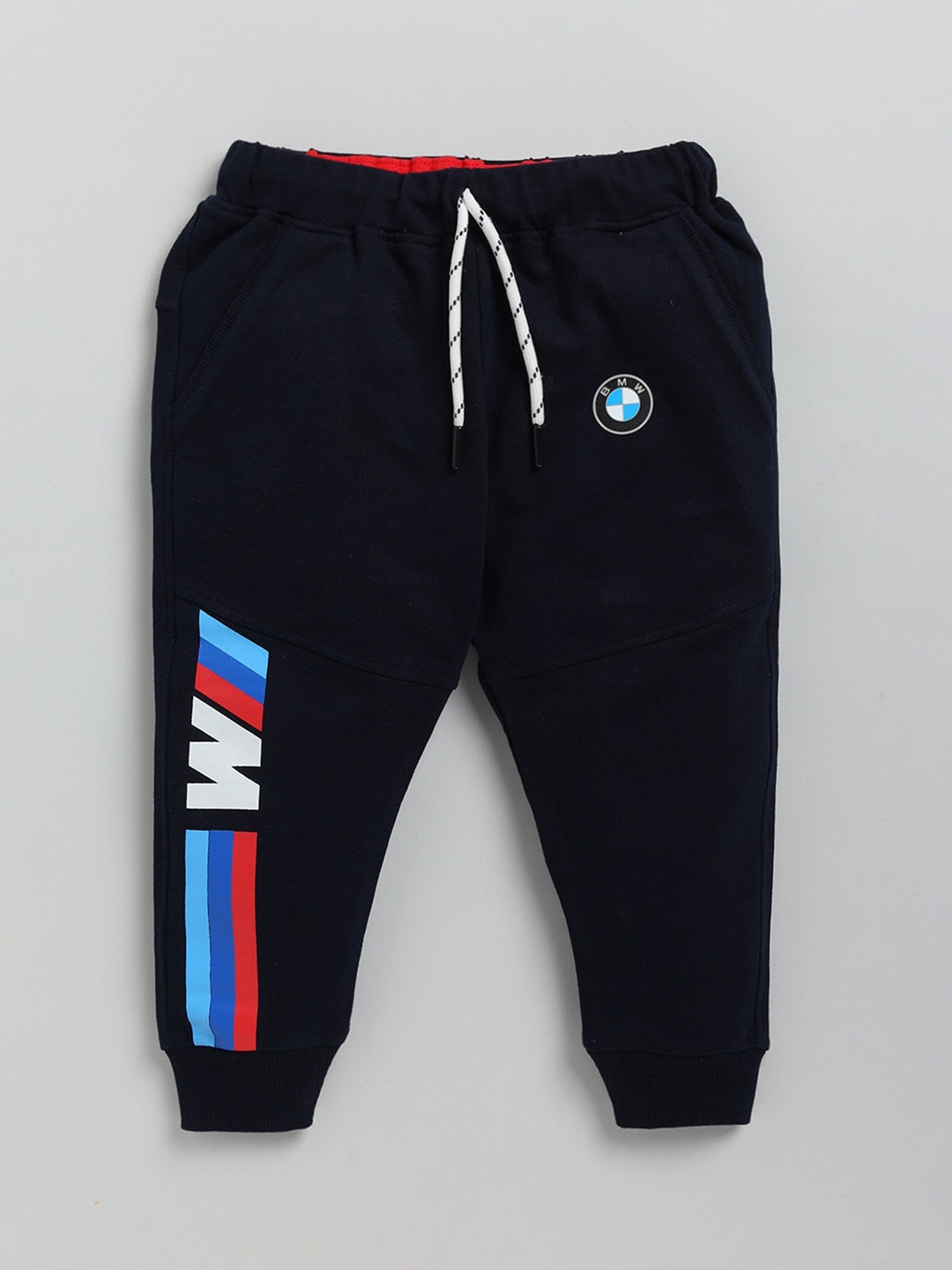 

Ginie Boys Cotton Joggers, Navy blue