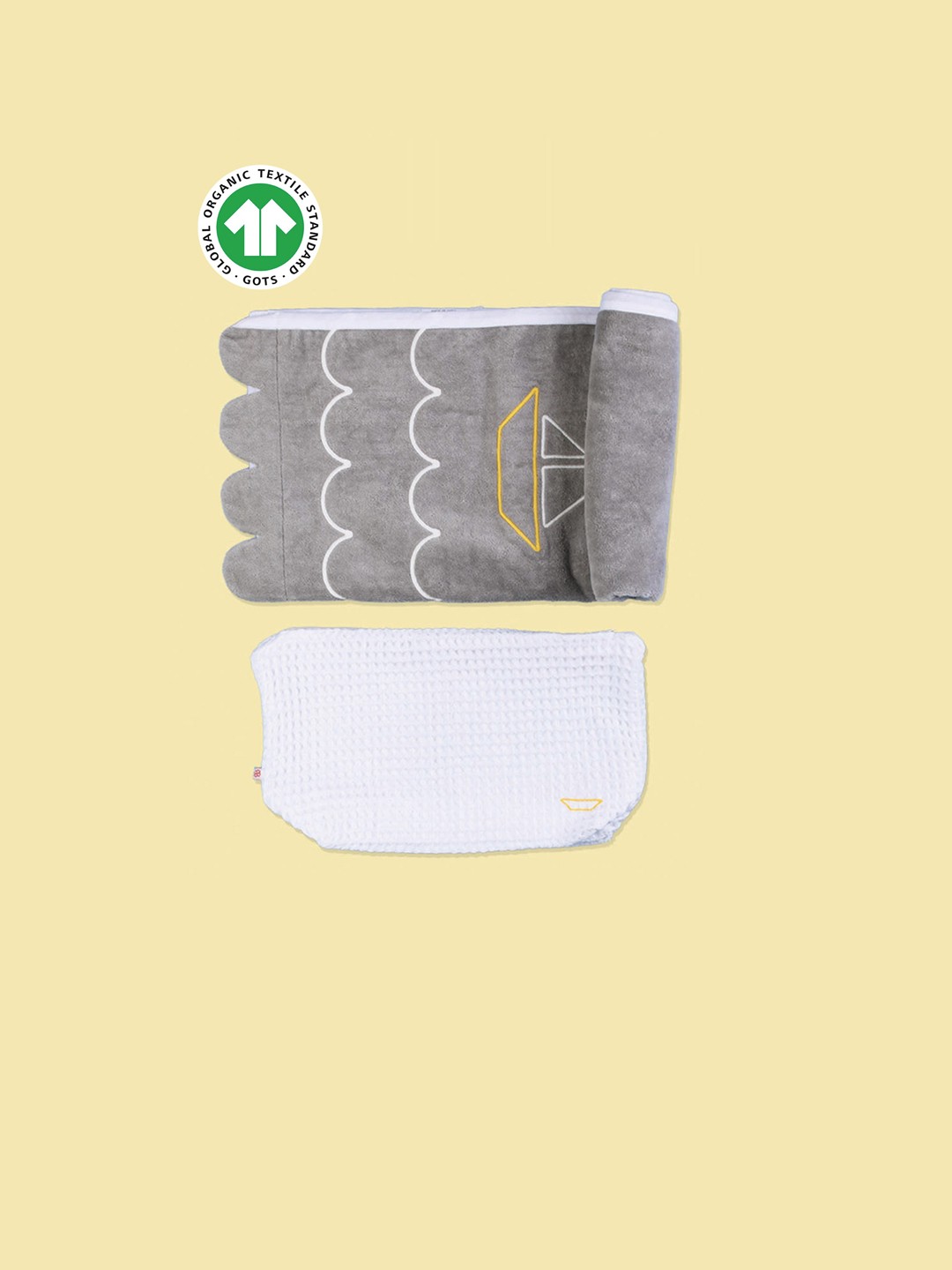 

GREENDIGO Infants Grey 450 GSM Pure Organic Cotton Bath Towels