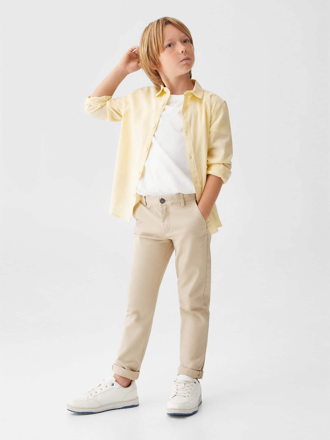 

Mango Kids Boys Opaque Casual Shirt, Yellow