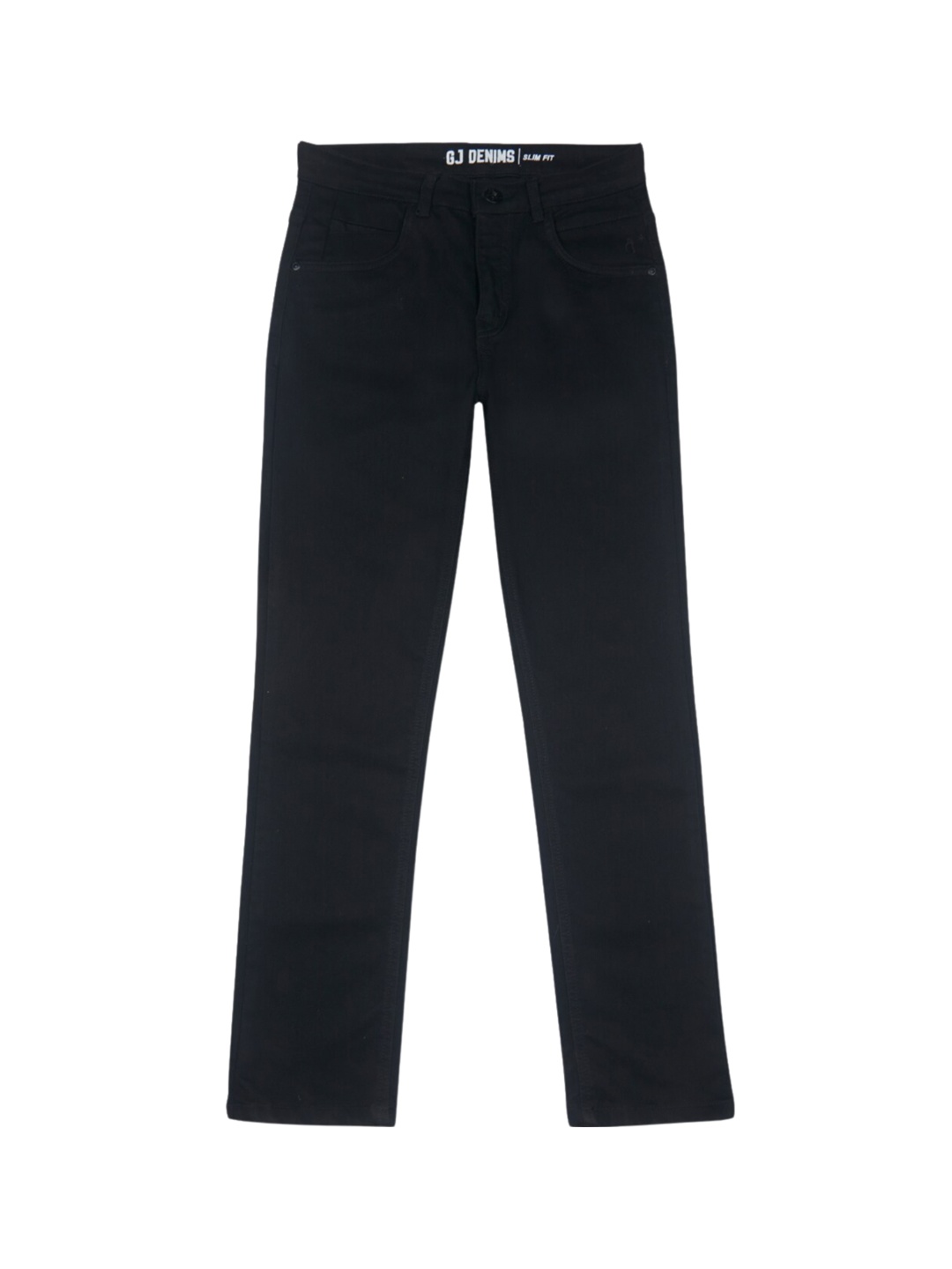

Gini and Jony Boys Regular Fit Mid Rise Dark Shade Clean Look Cotton Jeans, Black