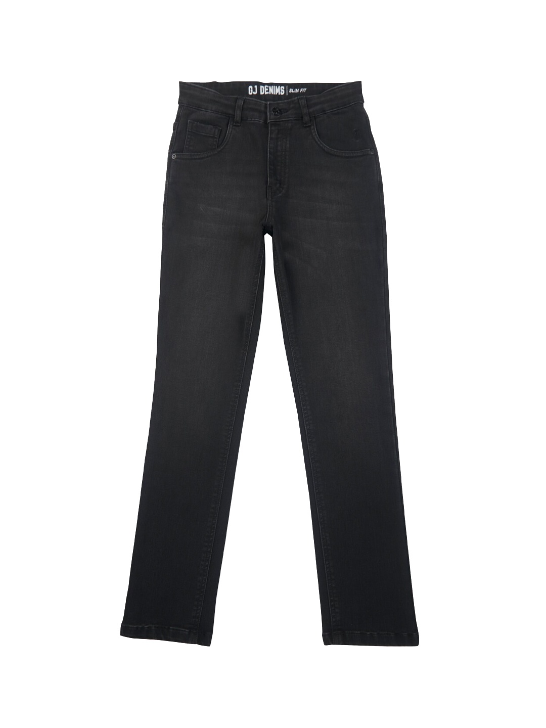 

Gini and Jony Boys Regular Fit Mid Rise Dark Shade Clean Look Cotton Jeans, Black