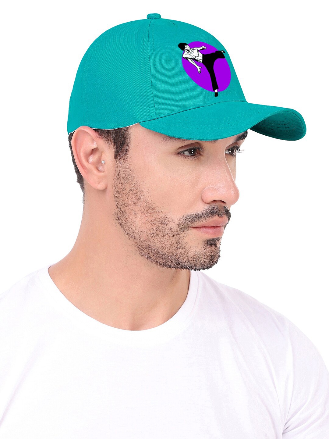 

Knotyy Unisex Printed Cotton Baseball Cap, Green