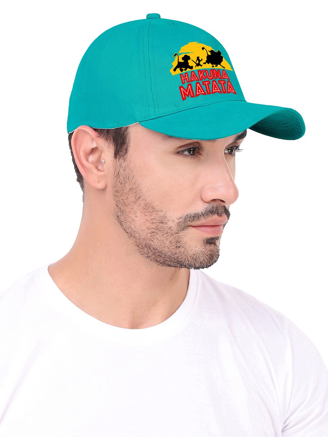 

Knotyy Unisex Printed Cotton Baseball Cap, Green