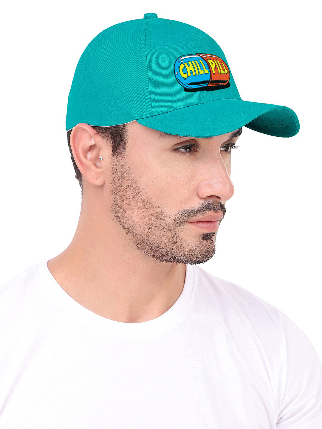 

Knotyy Unisex Printed Cotton Baseball Cap, Green