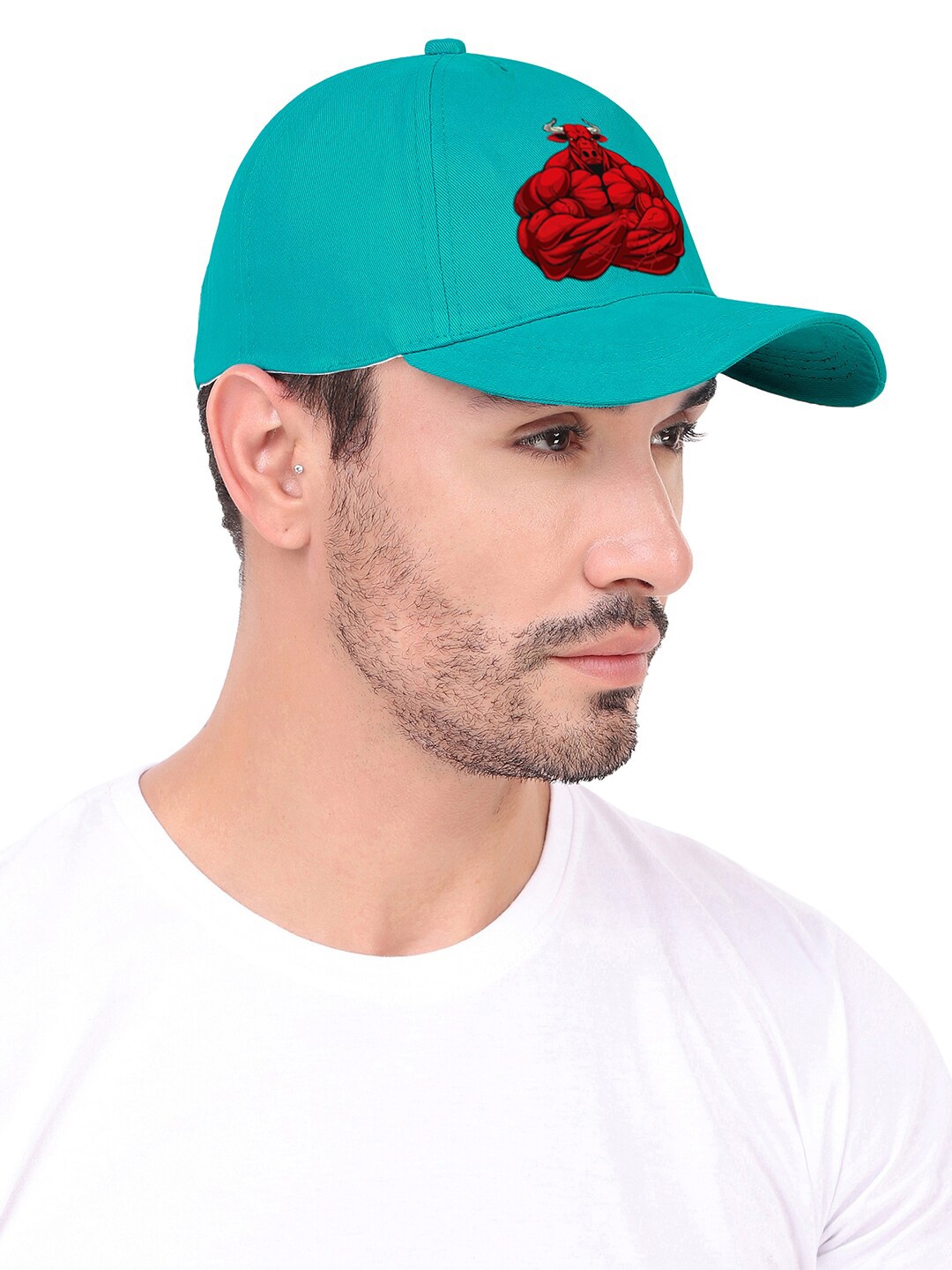 

Knotyy Unisex Printed Cotton Baseball Cap, Green