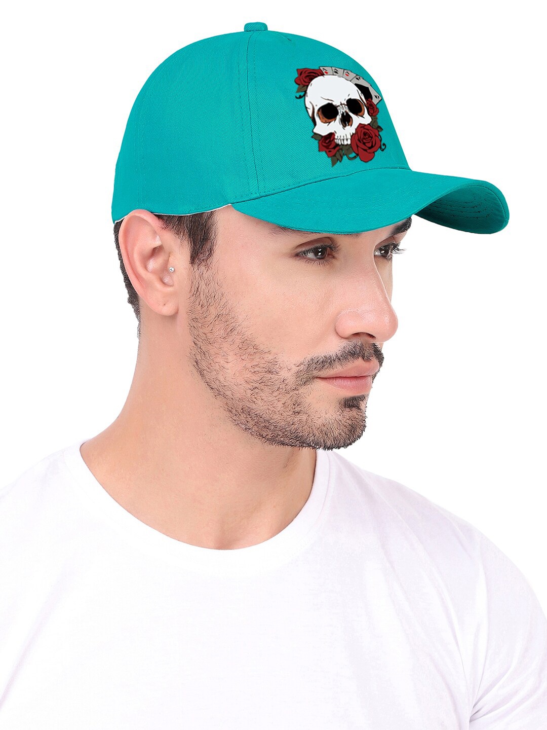 

Knotyy Unisex Printed Cotton Baseball Cap, Green
