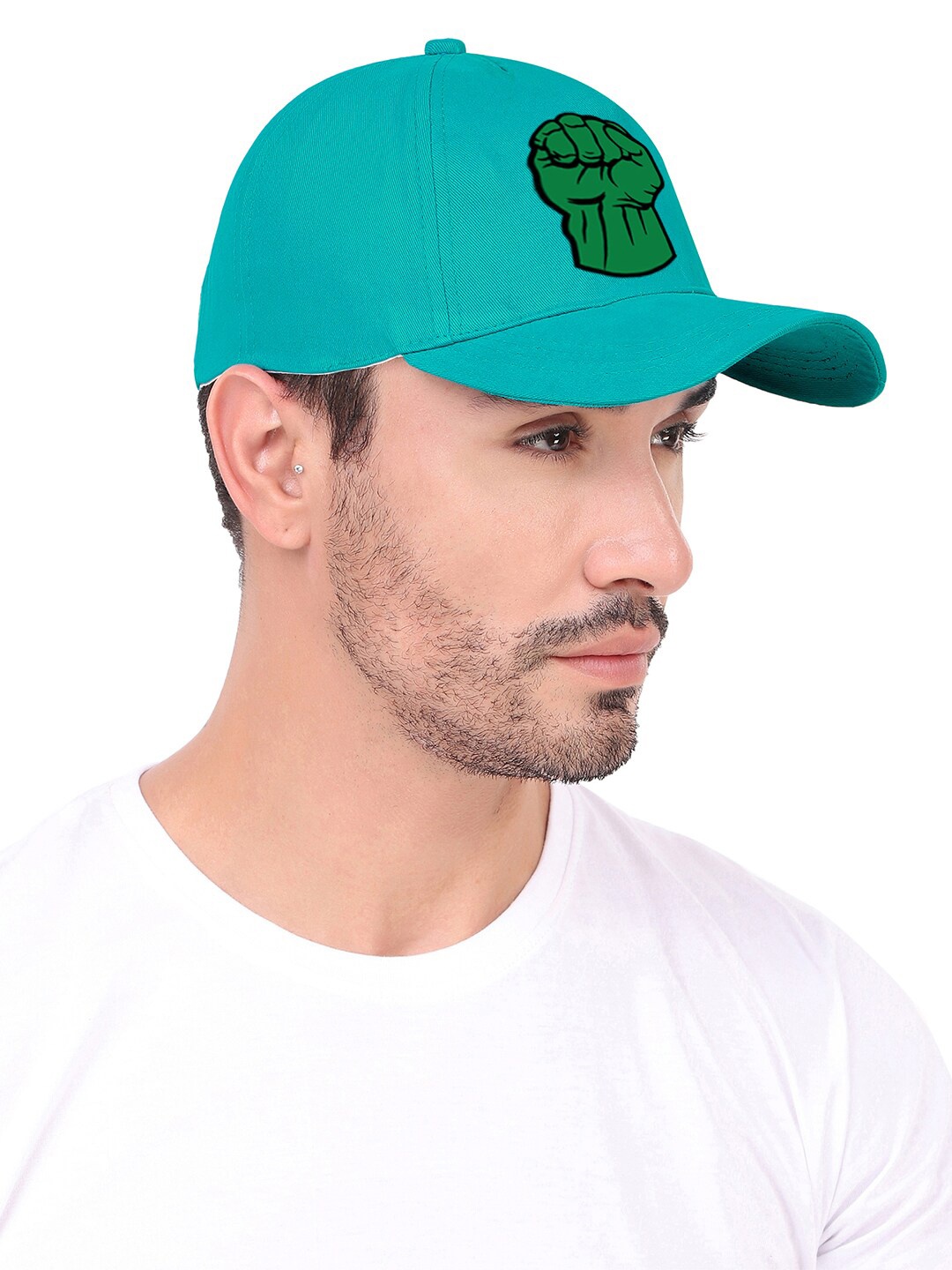 

Knotyy Unisex Hulk Printed Cotton Baseball Cap, Teal