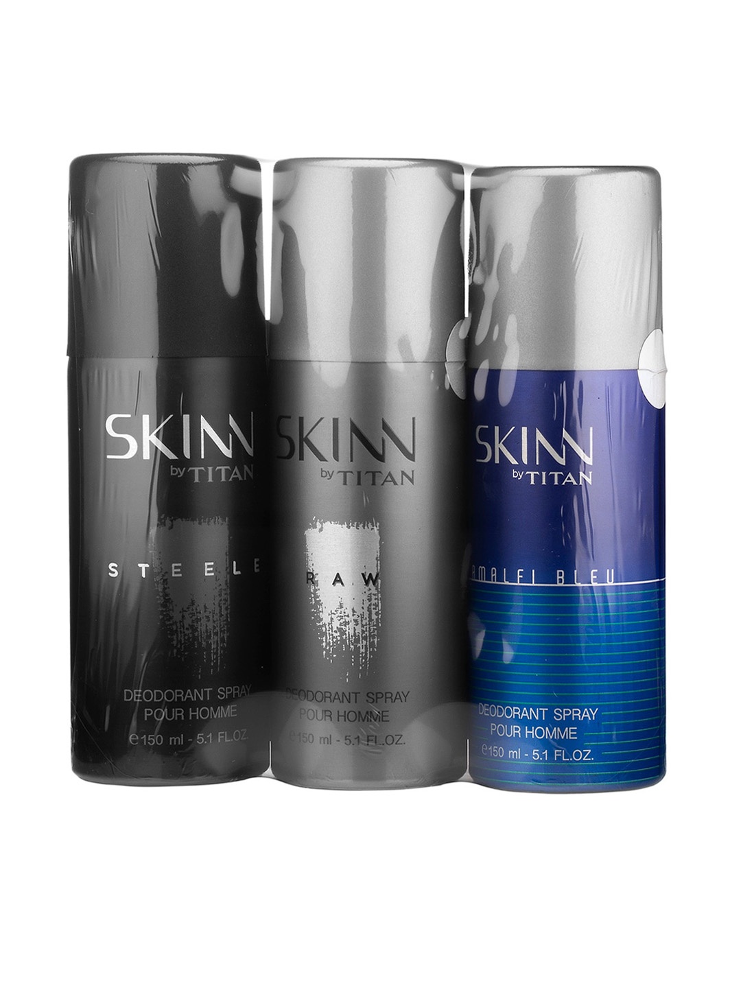 

SKINN Premium Range Set of 3 Deodorants - 150ml each, Black