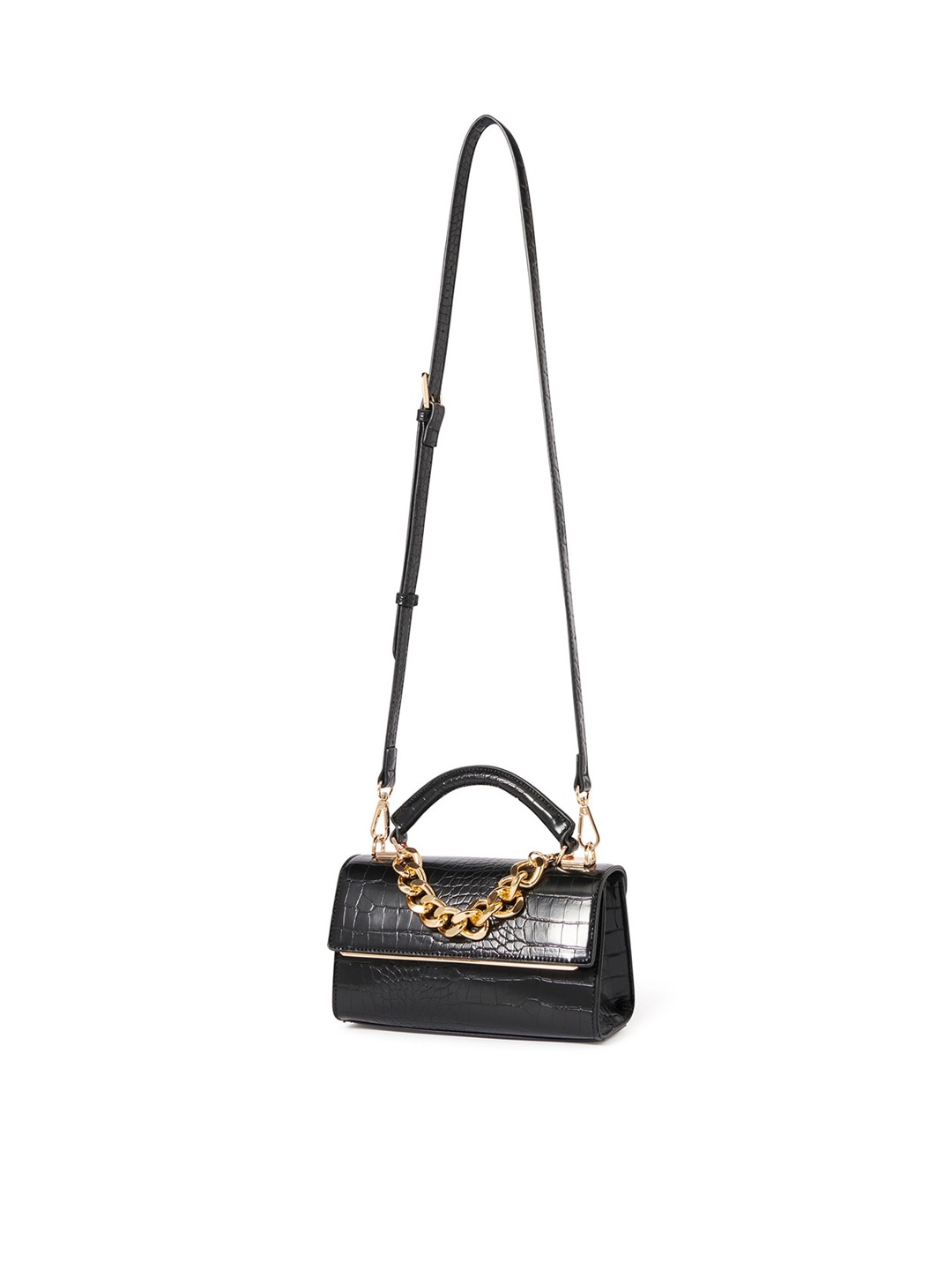 

Forever New Textured Structured Sling Bag, Black