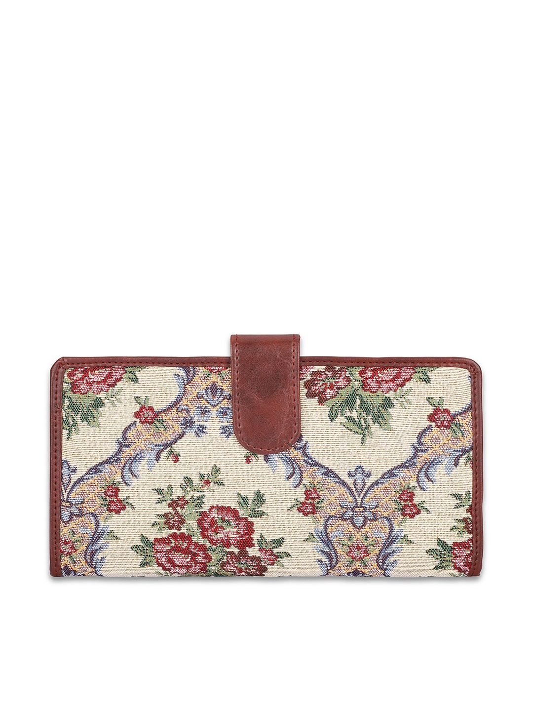 

THE CLOWNFISH Voyage Unisex Floral Printed Passport Holder, Magenta