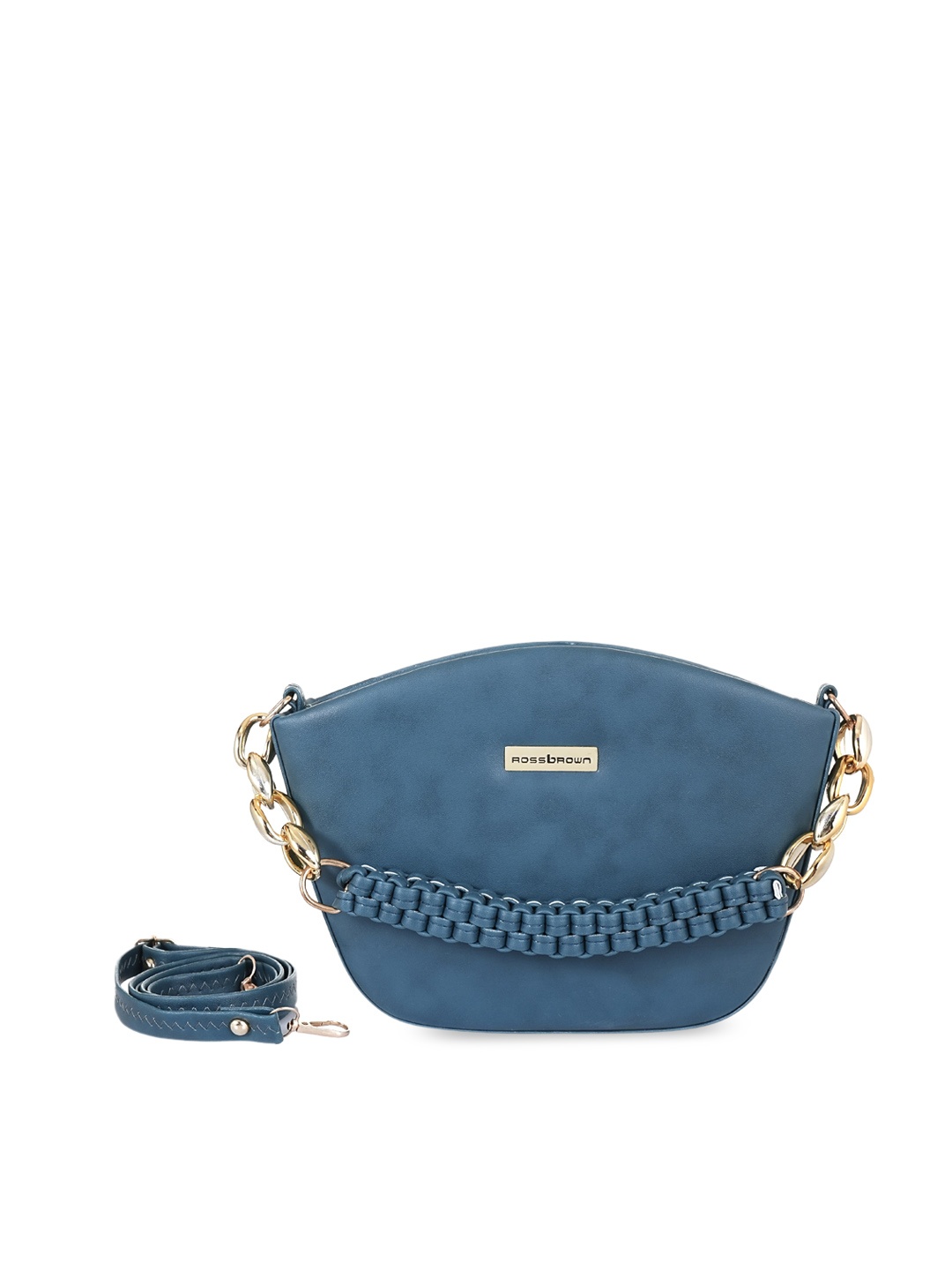 

ROSS BROWN Structured Sling Bag, Blue