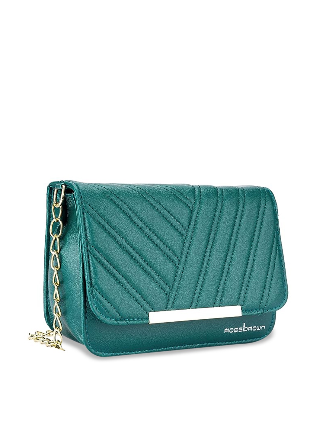 

ROSS BROWN Structured Sling Bag With Quilted, Green