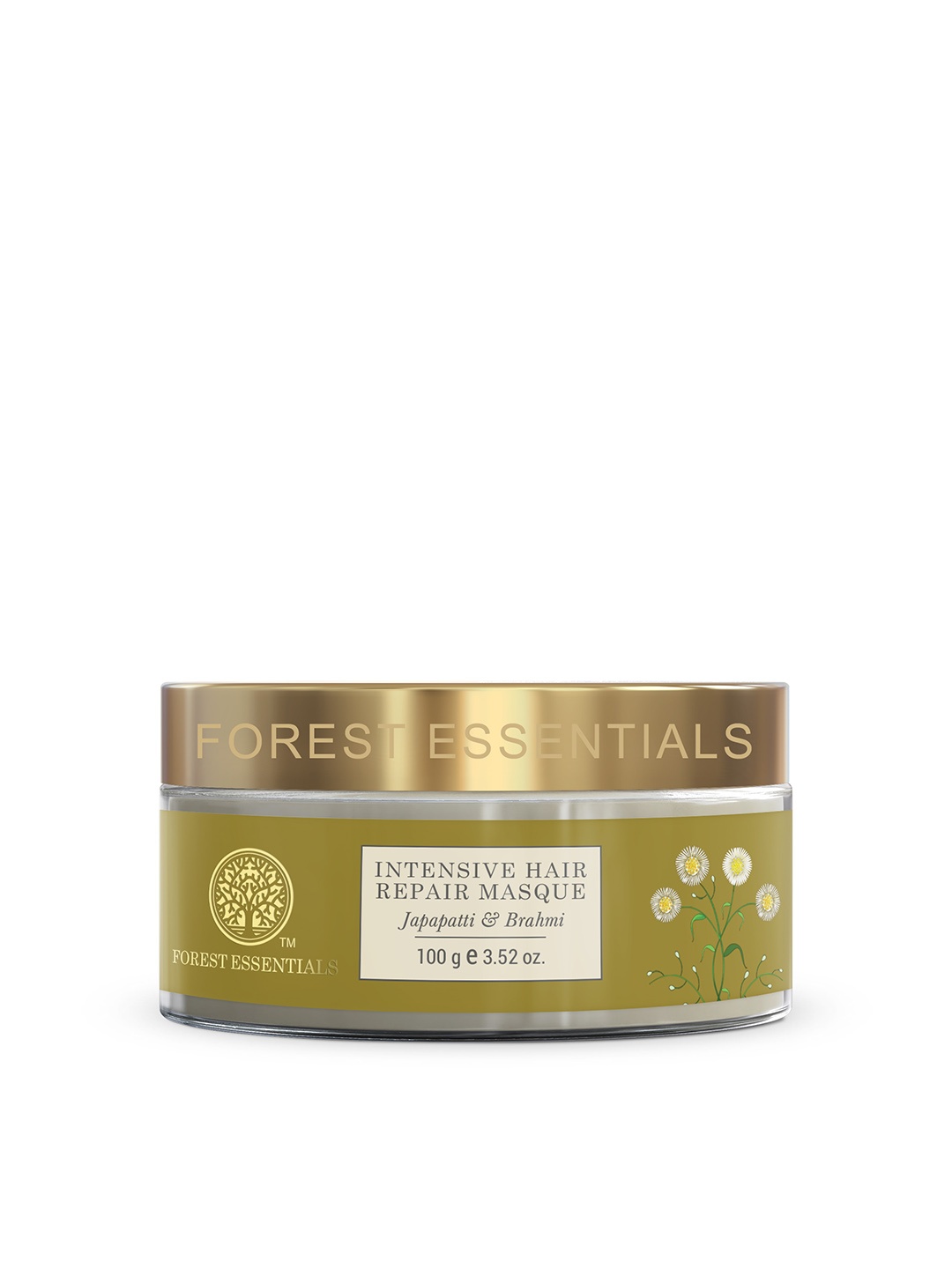 

Forest Essentials Japapatti & Brahmi Intensive Hair Repair Masque - 100 g, Yellow