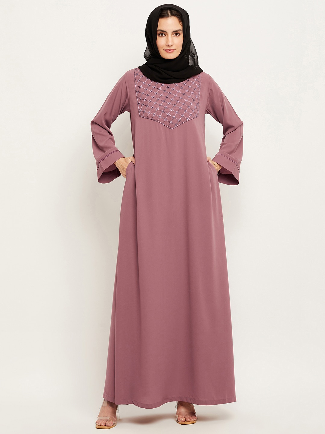 

NABIA A-Line Abaya Burqas, Pink