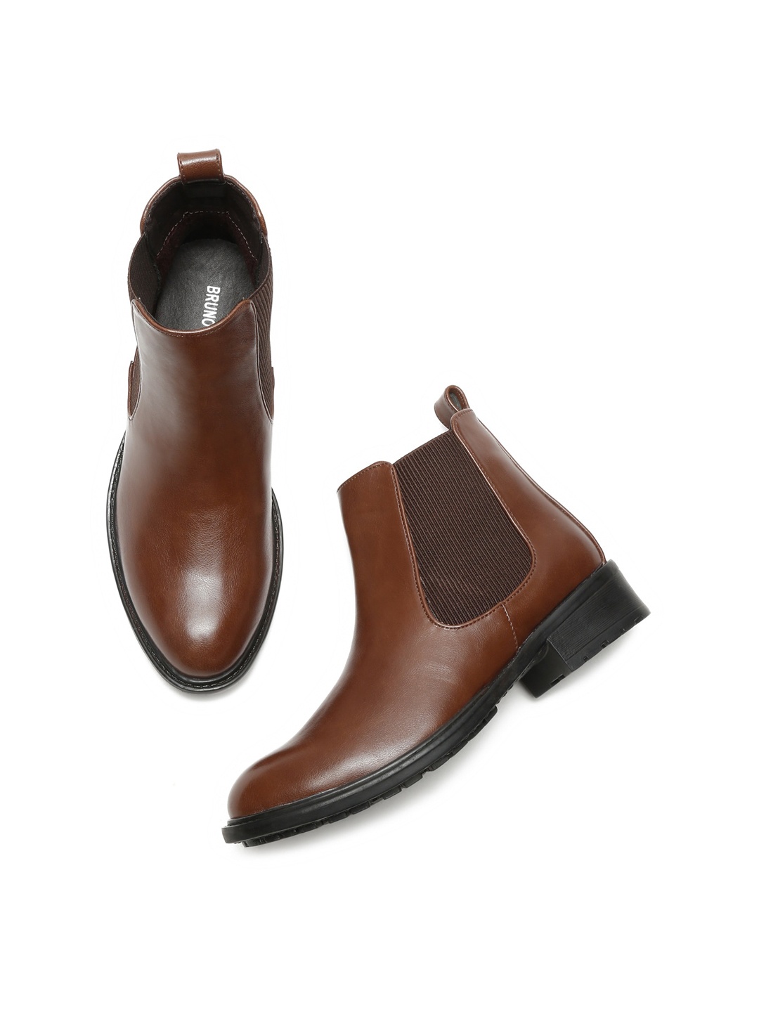 

Bruno Manetti Women Mid-Top Chelsea Boots, Brown