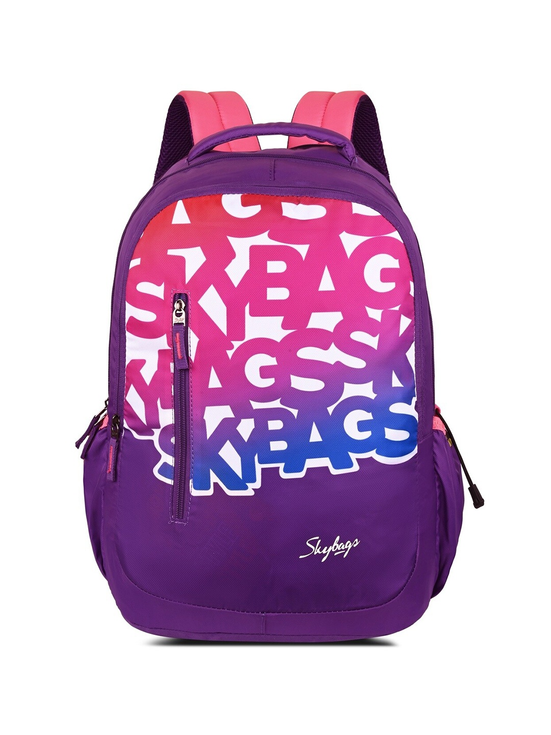 

Skybags Unisex Graphic Printed Padded Backpack, Purple