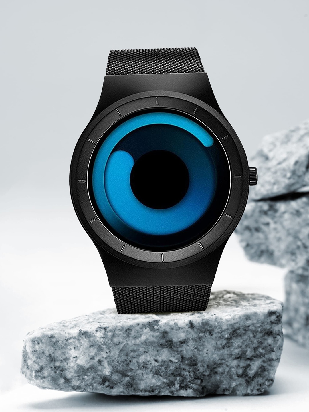 

VILAM Unisex Printed Dial & Straps Digital Watch Spinner-blu1, Blue
