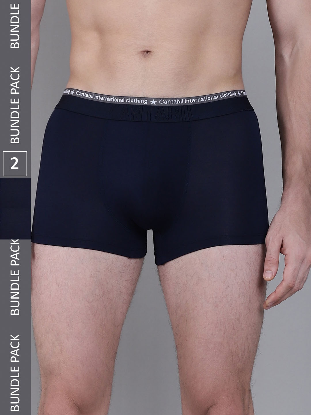 

Cantabil Pack Of 2 Basic Briefs MBRF00026_NAVY_P2, Navy blue