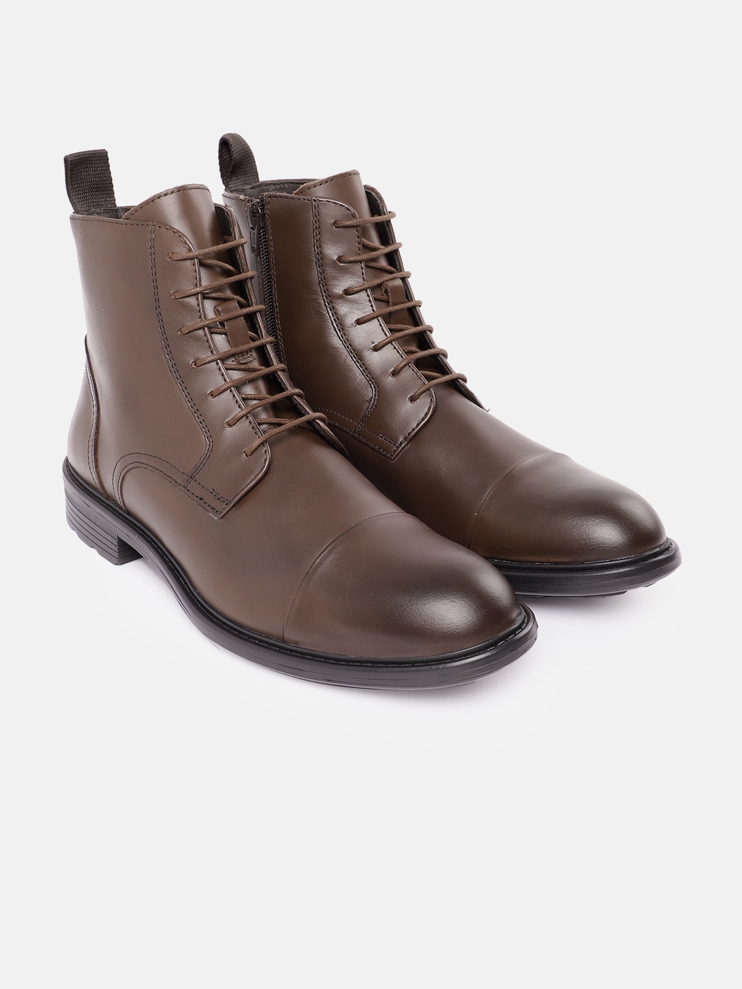 

Geox Men U Walk Pleasure Leather Ankle Boots, Brown