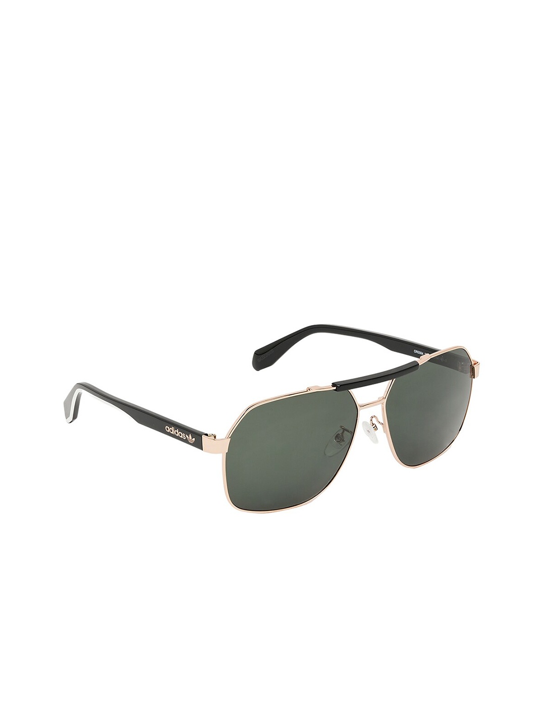 

ADIDAS Men UV-Protected Lens Square Full Rim Frame Sunglass-OR0064 28N, Gold