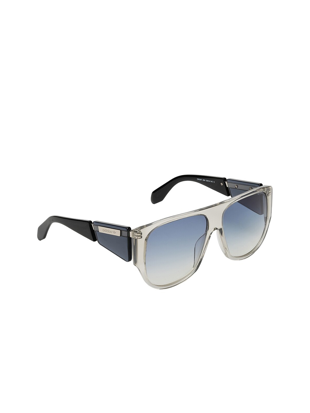 

ADIDAS Men UV Protected Lens Full Rim Square Sunglasses OR0097 20W, Transparent