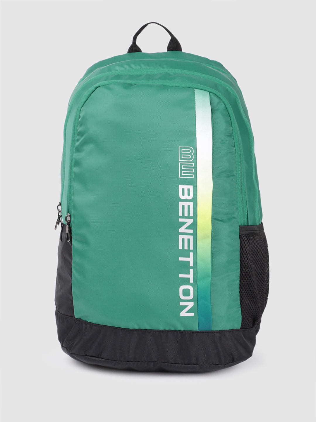 

United Colors of Benetton Unisex Brand Logo Printed Backpack, Green
