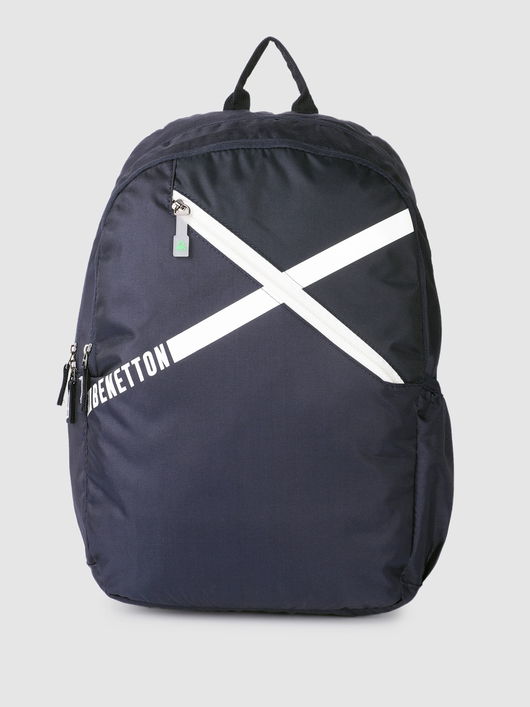 

United Colors of Benetton Unisex Brand Logo Backpack, Navy blue