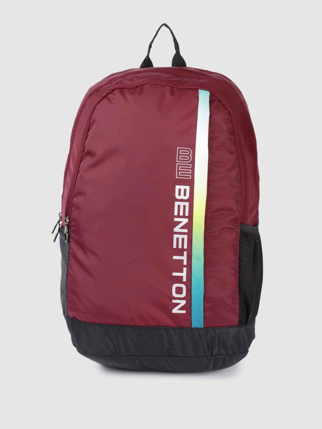 

United Colors of Benetton Unisex Brand Logo Printed Backpack, Red