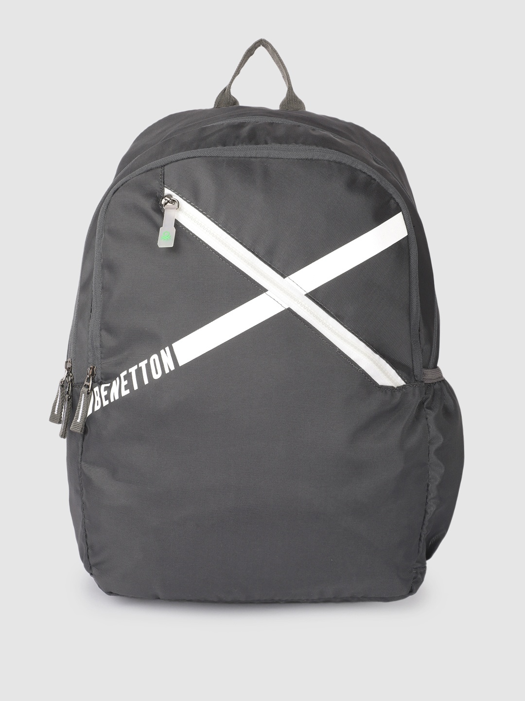 

United Colors of Benetton Unisex Brand Logo Backpack, Grey