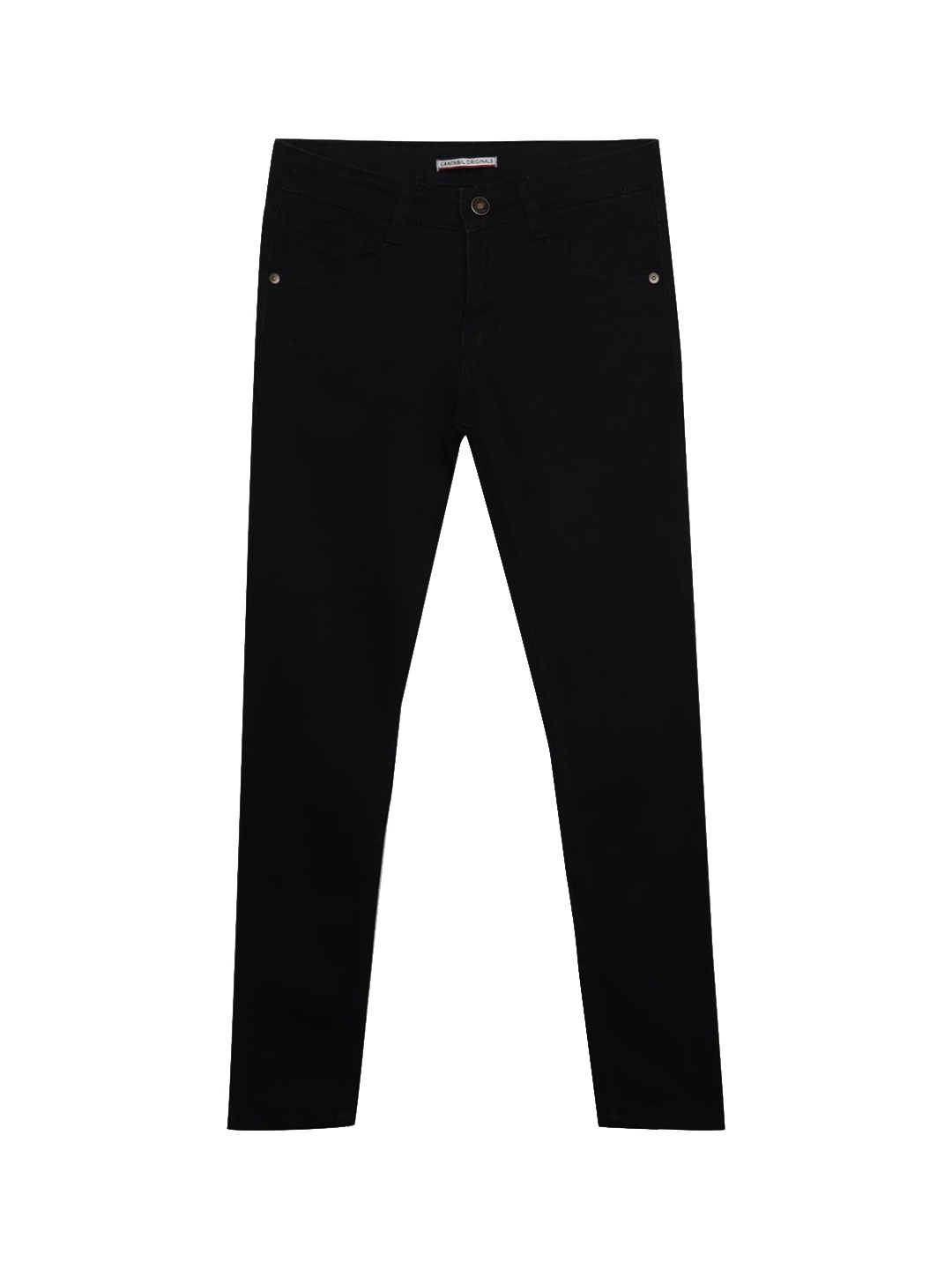 

Cantabil Boys Black Comfort Mid-Rise Clean Look Stretchable Jeans