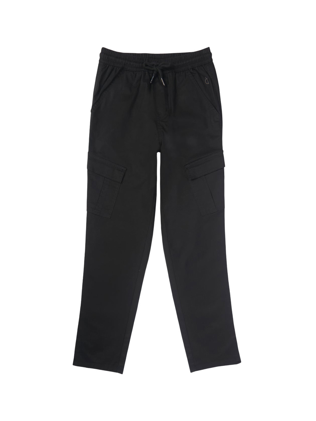 

Gini and Jony Boys Regular Fit Mid-Rise Cargos Trousers, Black