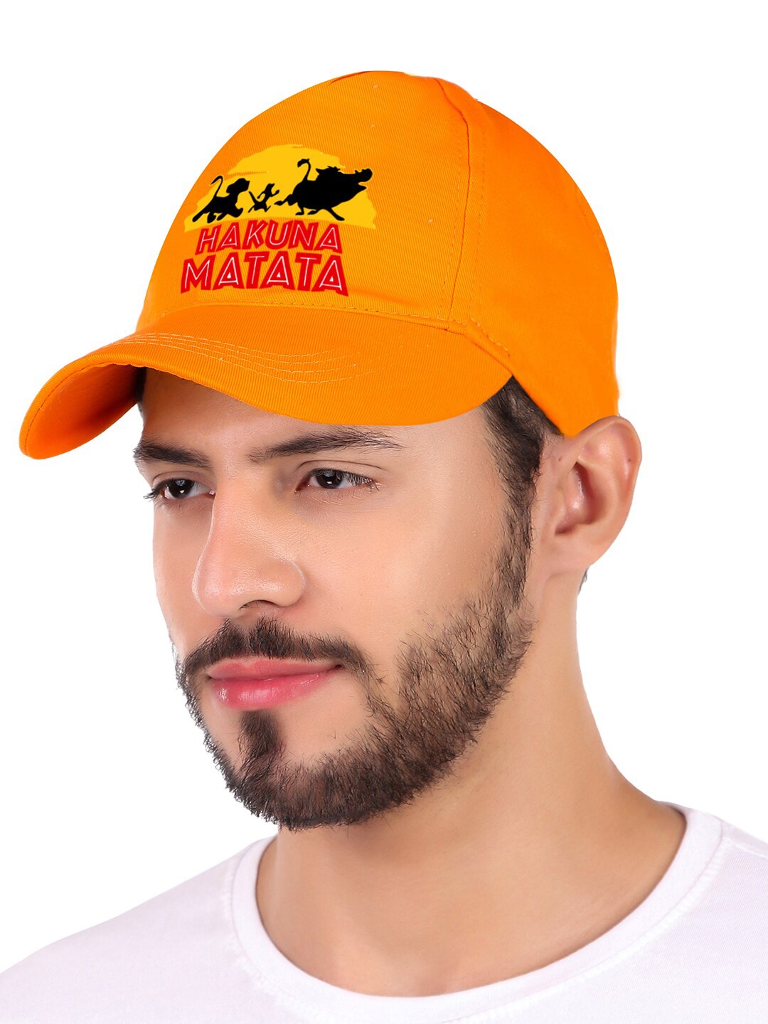 

Knotyy Unisex Printed Cotton Baseball Cap, Yellow
