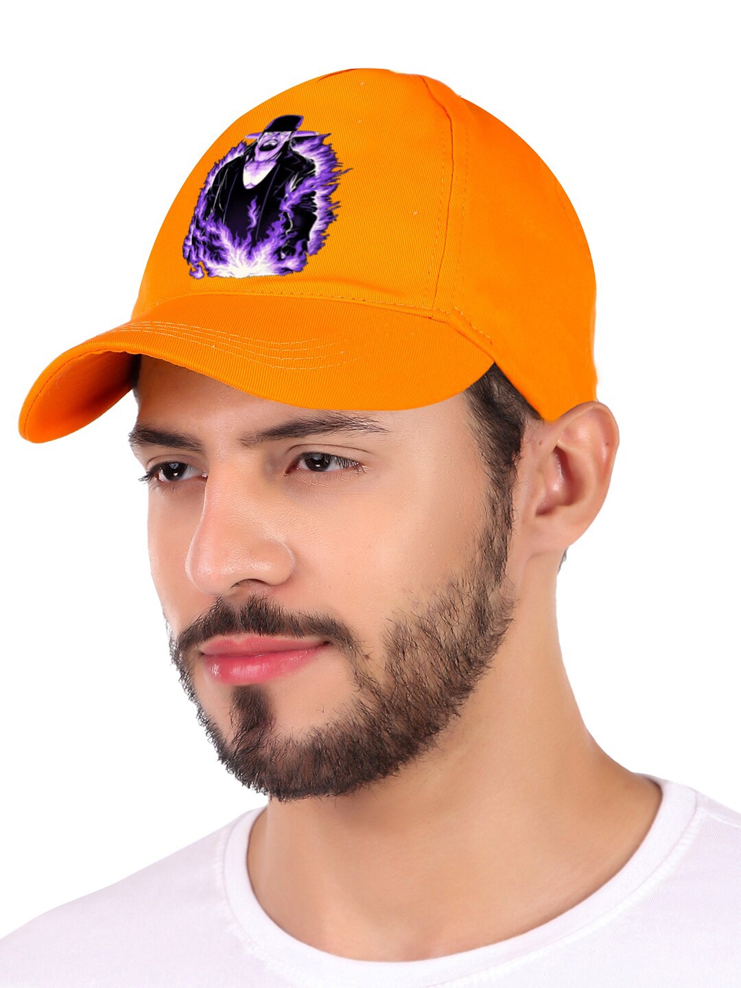 

Knotyy Unisex Printed Cotton Baseball Cap, Orange