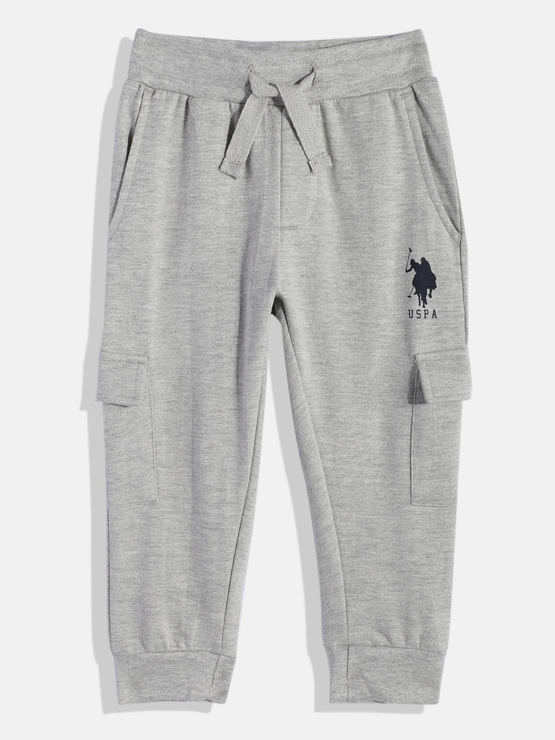 

U.S. Polo Assn. Kids Boys Cargo Joggers, Grey melange