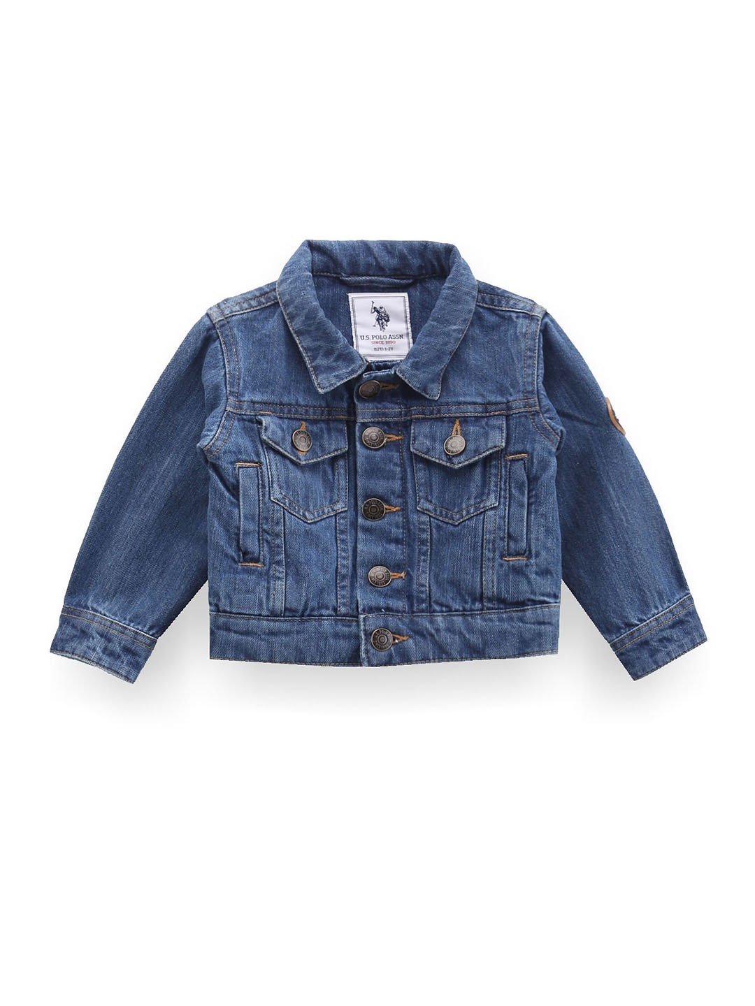 

U.S. Polo Assn. Kids Boys Pure Cotton Denim Jacket, Blue