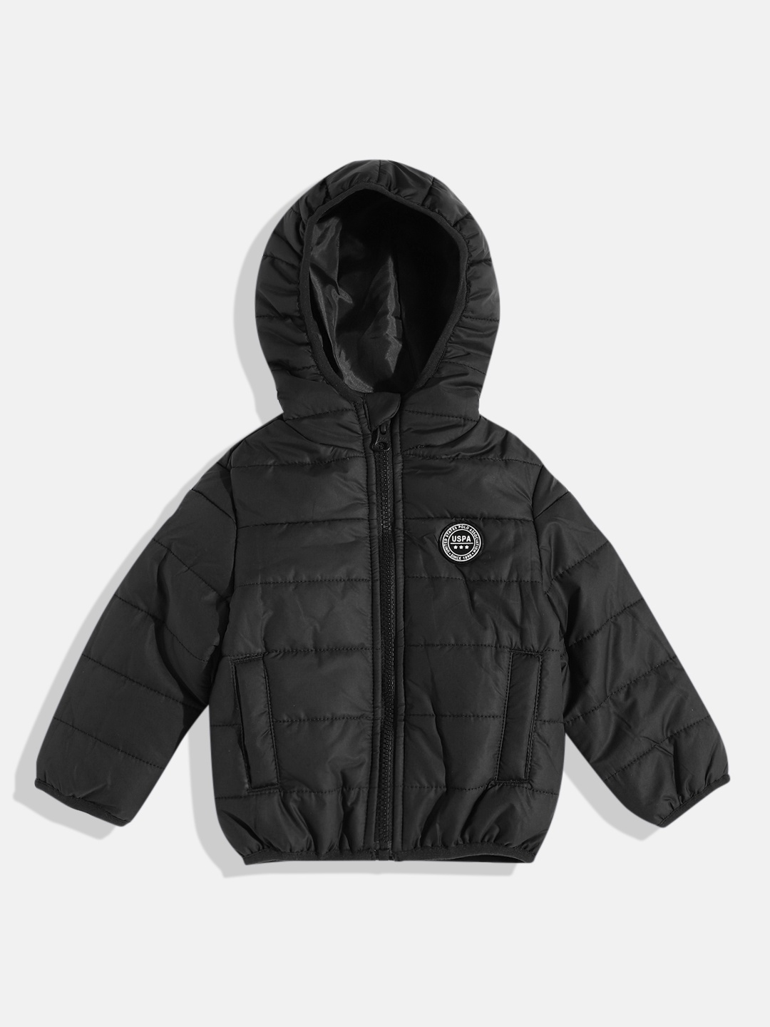 

U.S. Polo Assn. Kids Boys Solid Puffer Jacket, Black