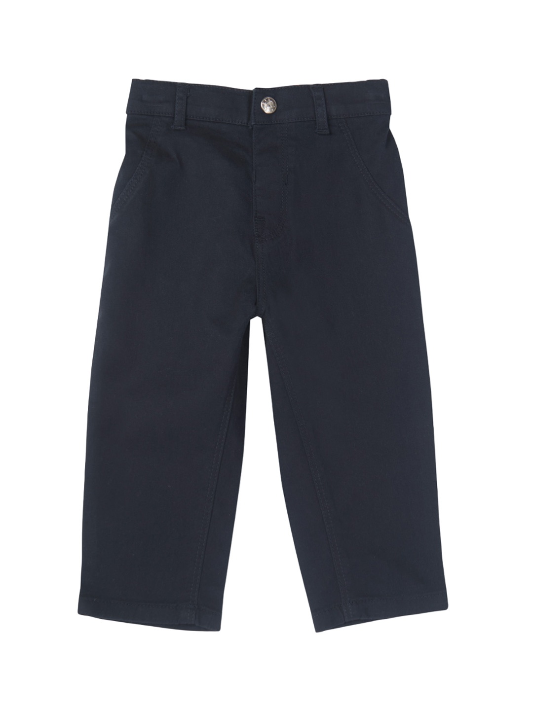 

GJ baby Boys Mid-Rise Cotton Trousers, Navy blue