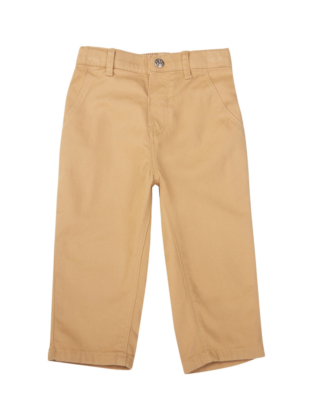 

GJ baby Boys Mid-Rise Cotton Trousers, Khaki