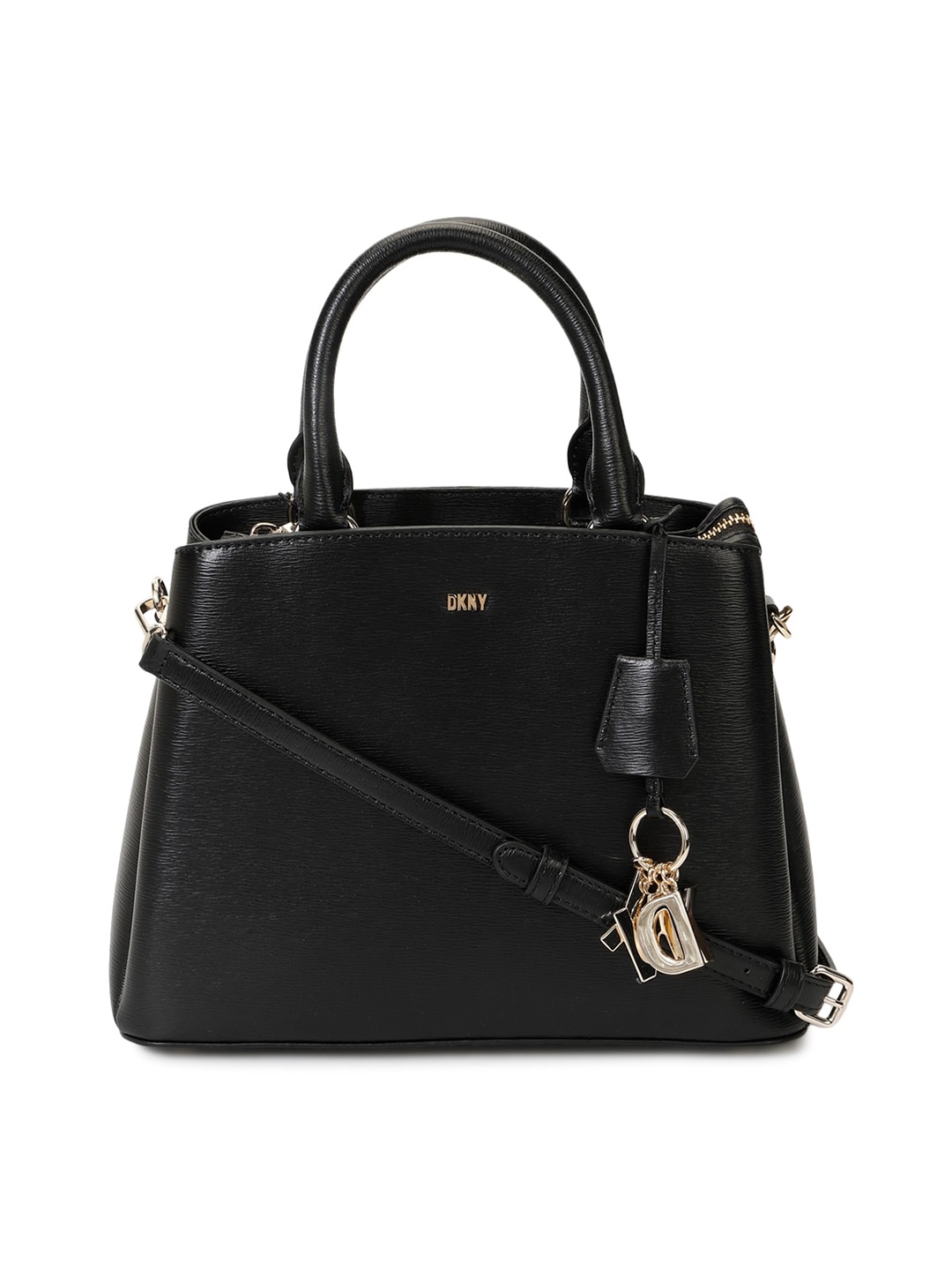 

DKNY Leather Satchel Handbag, Black