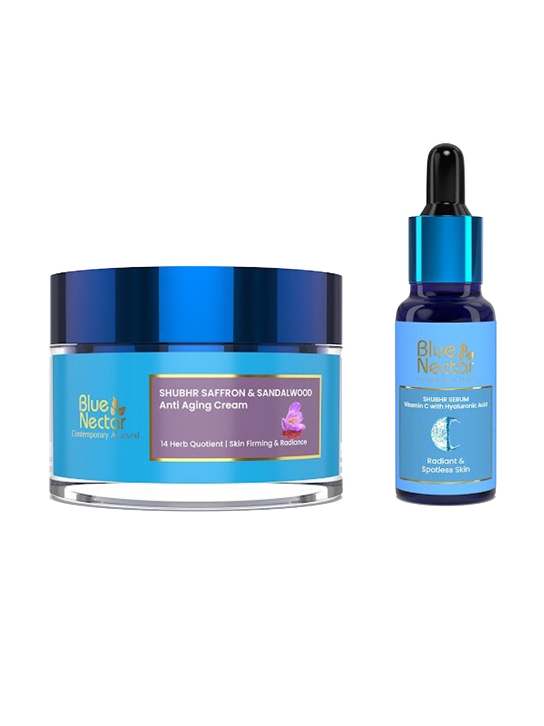 

Blue Nectar Shubhr Vitamin C Serum - 10ml & Shubhr Anti Aging Cream - 50g