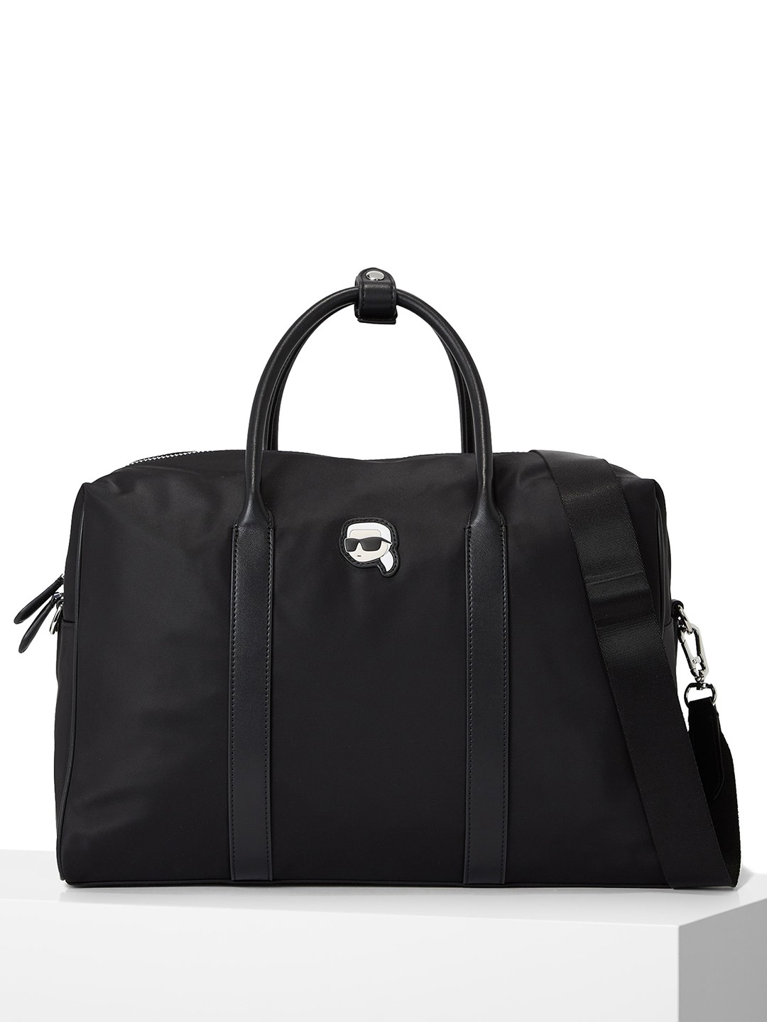 

Karl Lagerfeld Oversized Structured Handheld Bag, Black