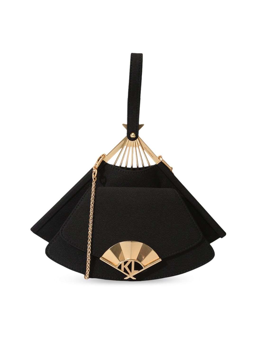 

Karl Lagerfeld Structured Handheld Bag, Black