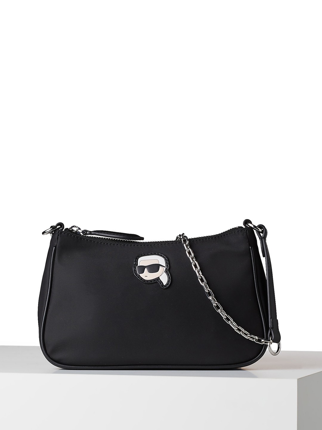 

Karl Lagerfeld Structured Shoulder Bag, Black