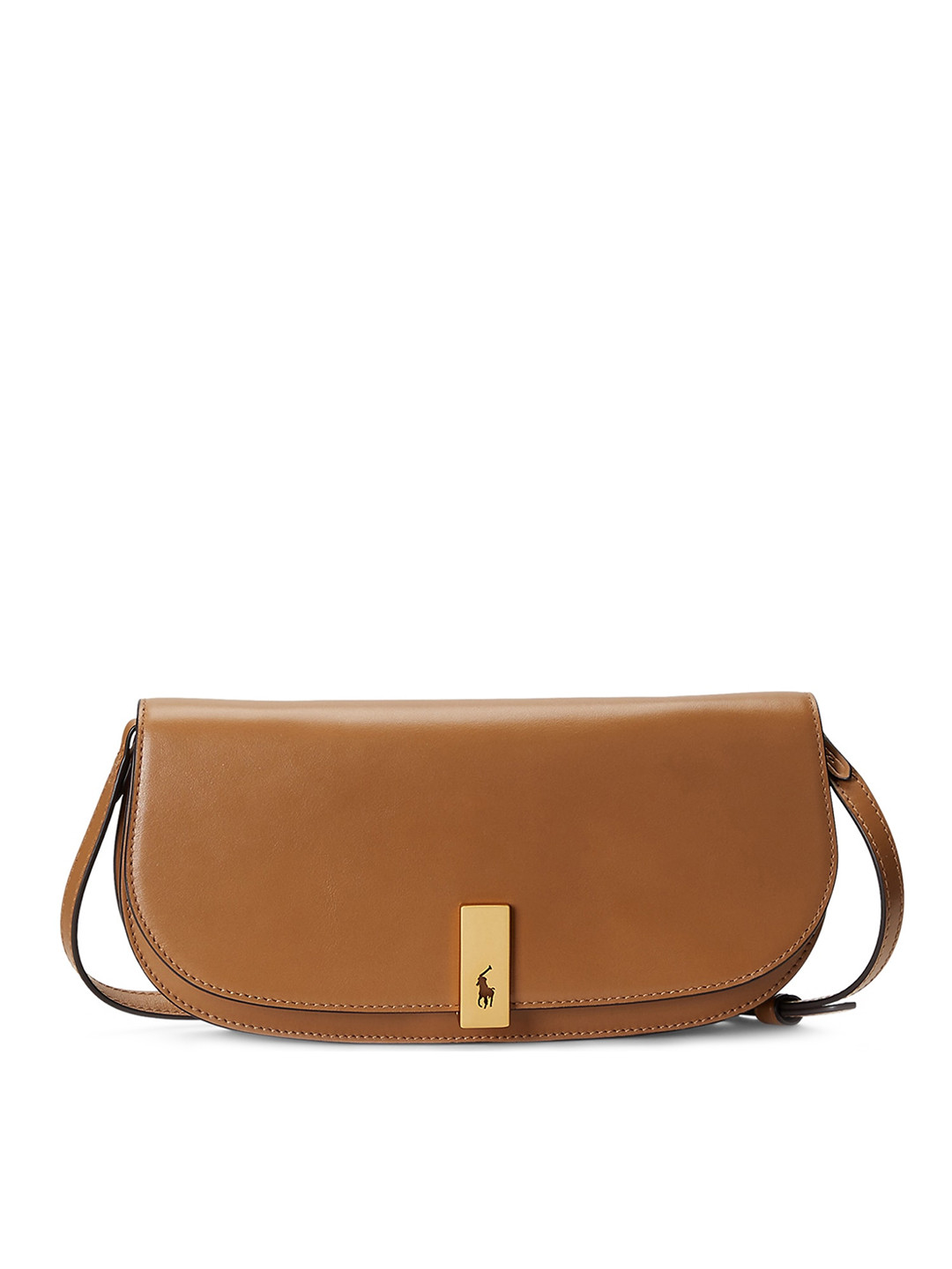 

Polo Ralph Lauren Half Moon Leather Sling Bag, Brown