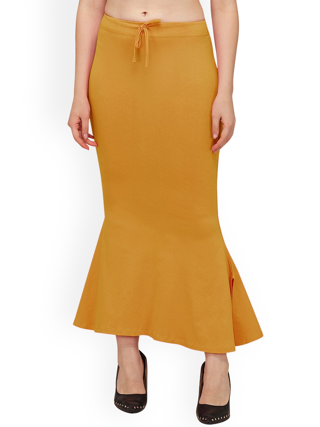 

BLACK SCISSOR Cotton Saree Shapewear, Mustard