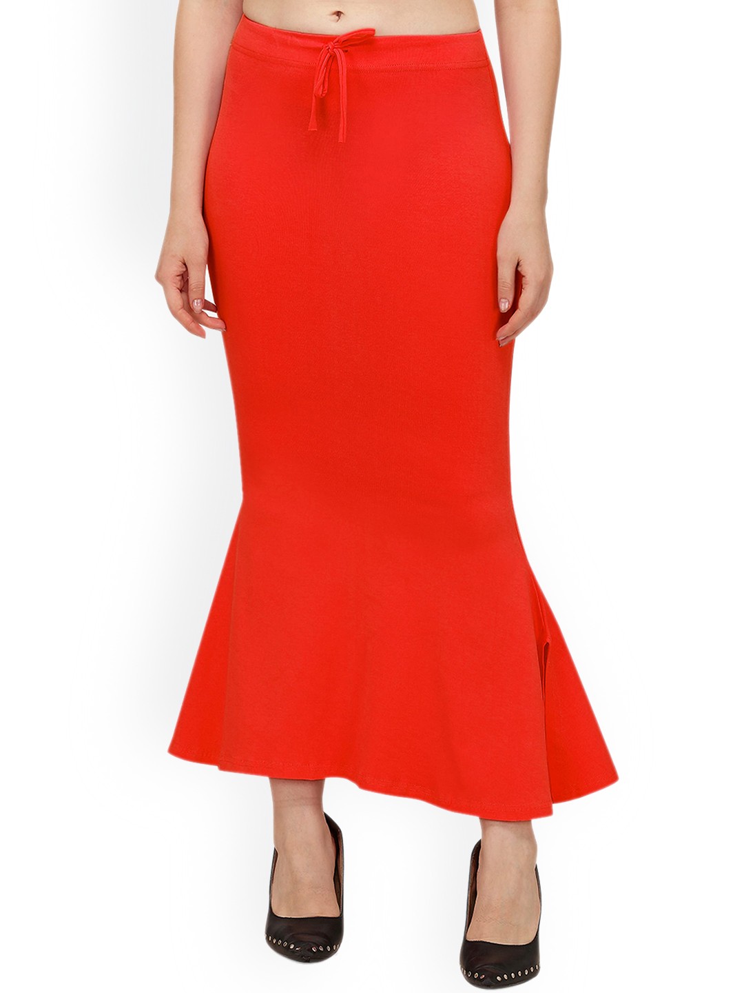 

BLACK SCISSOR Mid-Rise Cotton Saree Shapewear, Red