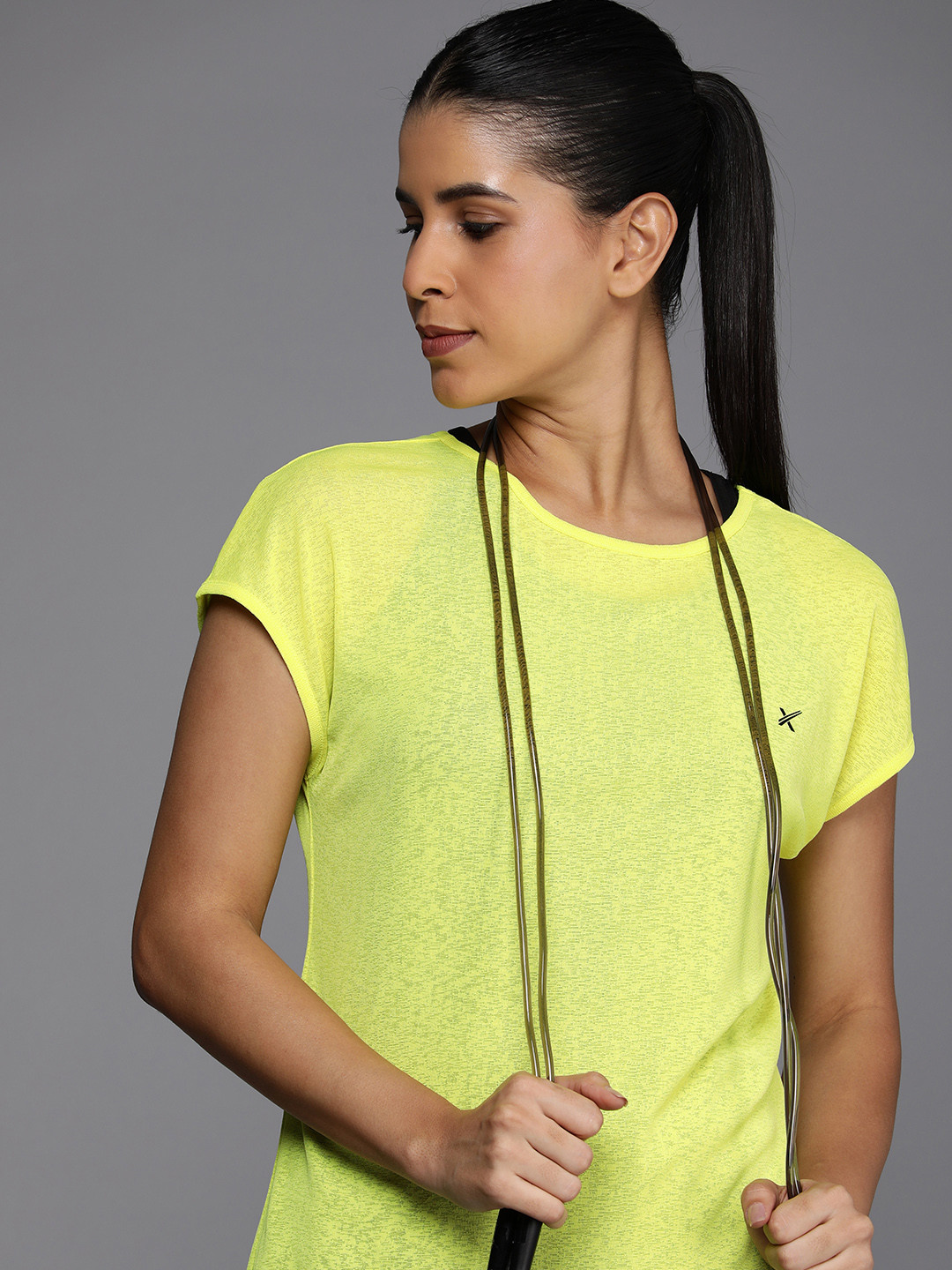 

HRX by Hrithik Roshan Pack of 2 Training Rapid-Dry T-Shirt, Yellow