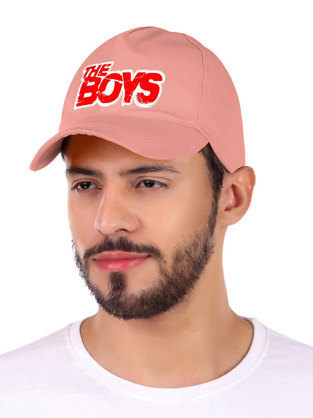 

Knotyy Unisex Printed Cotton Baseball Cap, Pink