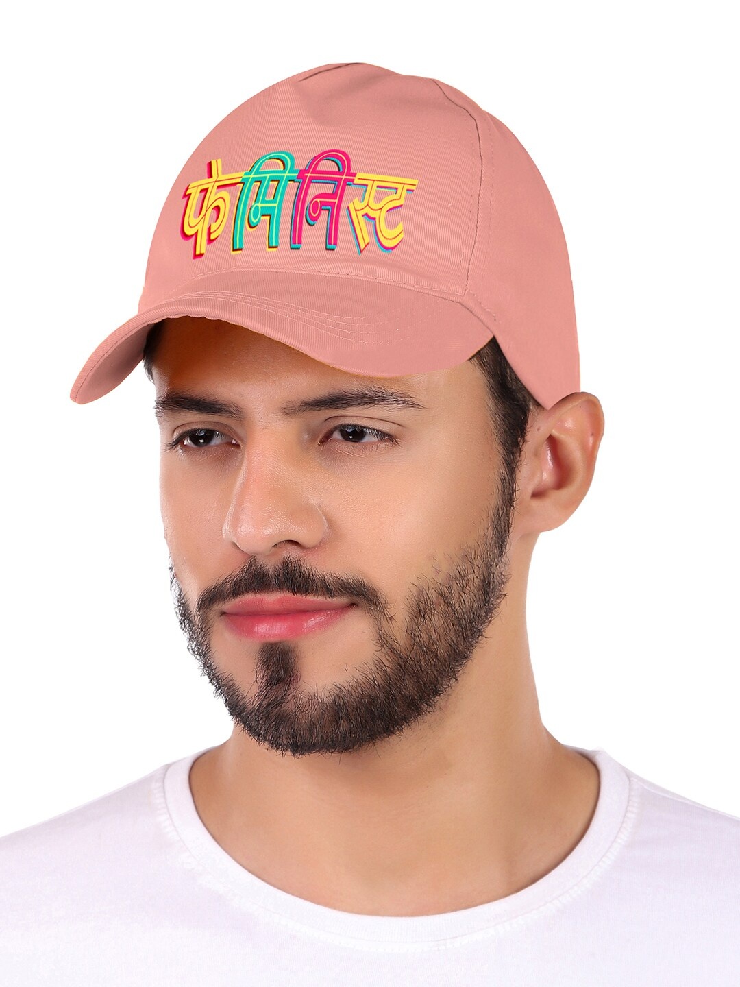 

Knotyy Unisex Printed Cotton Baseball Cap, Pink
